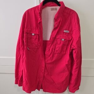 Colombia Dark Pink Button-Up Shirt